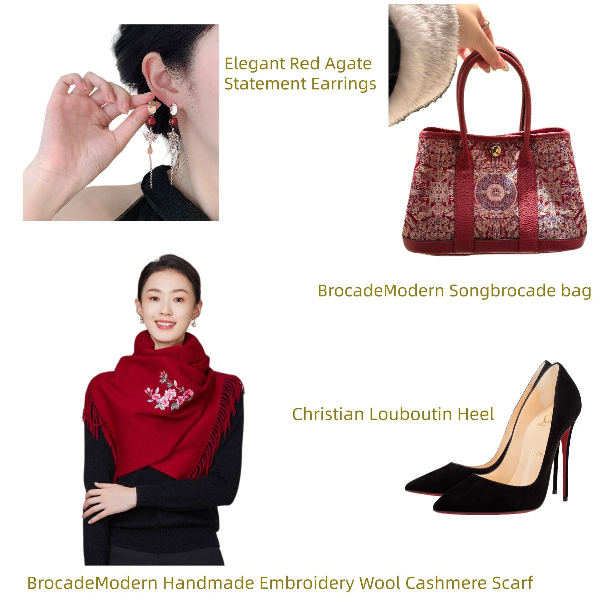 SongBrocade Mulberry Silk Tote | Plum Blossom Cashmere Shawl – New Chinese Chic