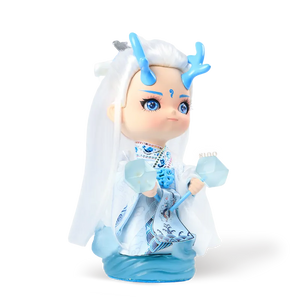 Right side view of 9-inch Ao Bing Dragon Prince doll.