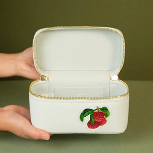 Handcrafted Embroidered Lychee Makeup Bag - SinoCultural -- BXW06WCS189A01