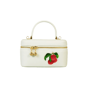 Handcrafted Embroidered Lychee Makeup Bag - SinoCultural -- BXW06WCS189A01