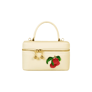 Handcrafted Embroidered Lychee Makeup Bag - SinoCultural -- BXW06WCS189A04