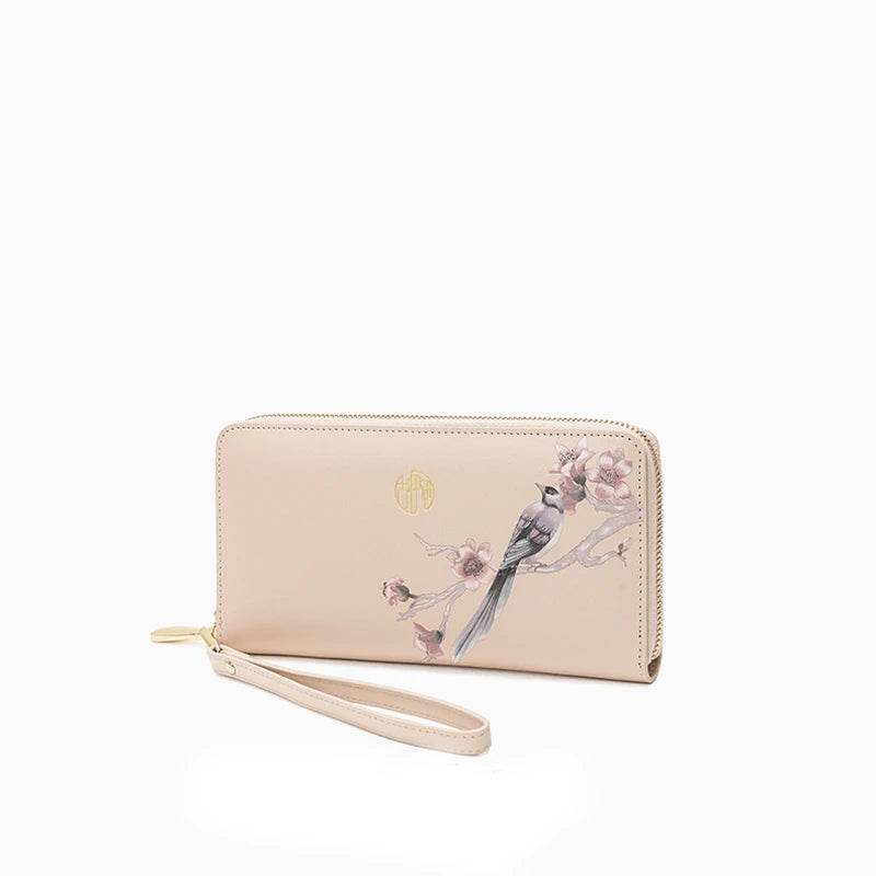Chinese Aesthetic Original Print Women's Compact Wallet - SinoCultural -- PWCD187-2