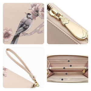 Chinese Aesthetic Original Print Women's Compact Wallet - SinoCultural -- PWCD187-2
