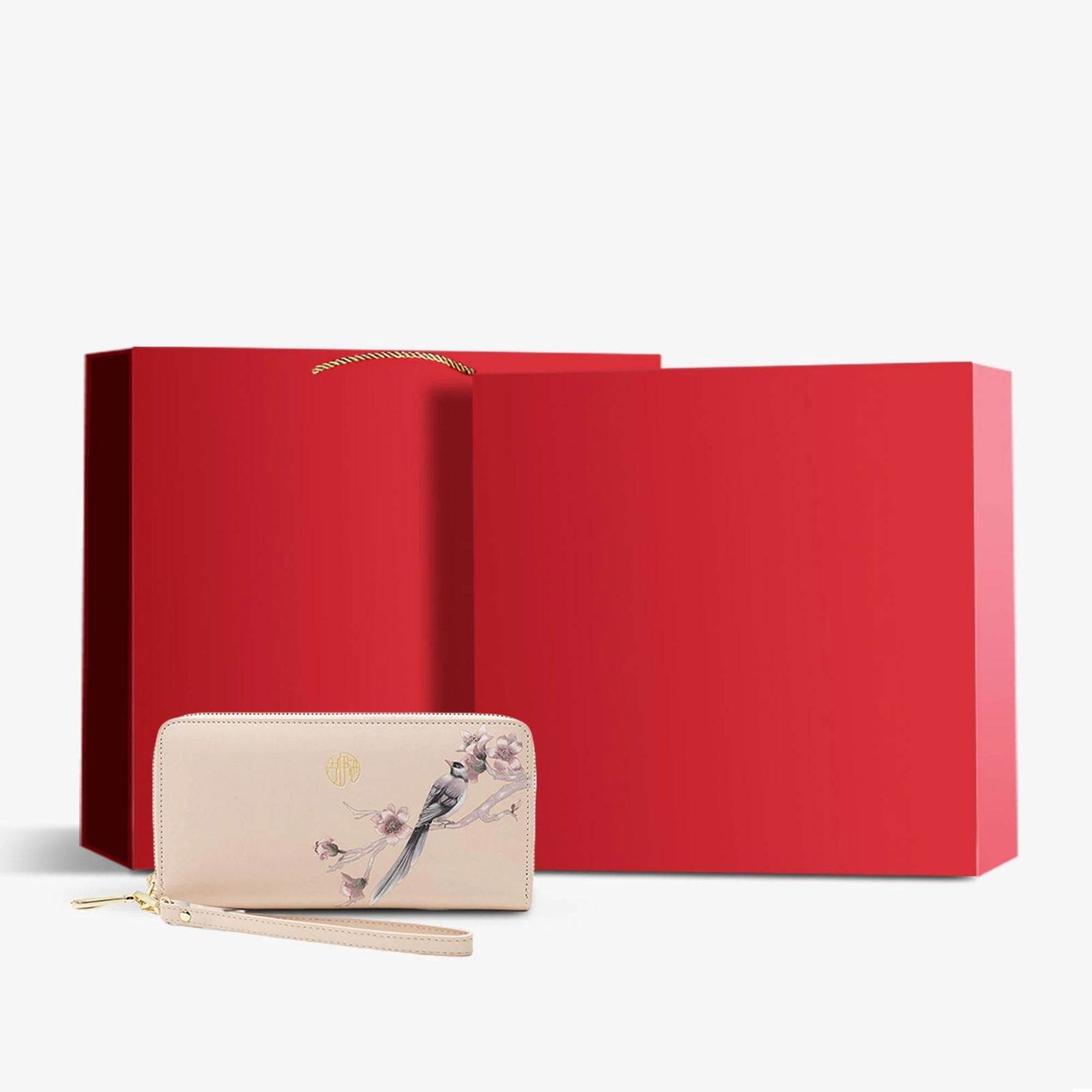 Chinese Aesthetic Original Print Women's Compact Wallet - SinoCultural -- PWCD187-2