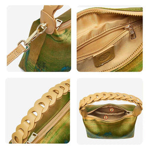 Chinese Painting Xiangyunsha Silk Shoulder Bag Designer Handbag - SinoCultural -- P170083