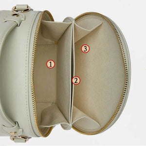 Chinese Painting Mulberry Silk Round Bag Luxury Handbag - SinoCultural -- P12065505
