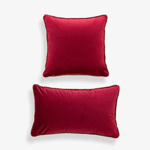 Chinoiserie Oriental Elegance Red Pillow Cushion Floral Reverie - SinoCultural -- SJZBZ032A01