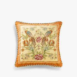 Chinoiserie Original Flowers and Birds Throw Pillow - SinoCultural -- SJZBZ059A01