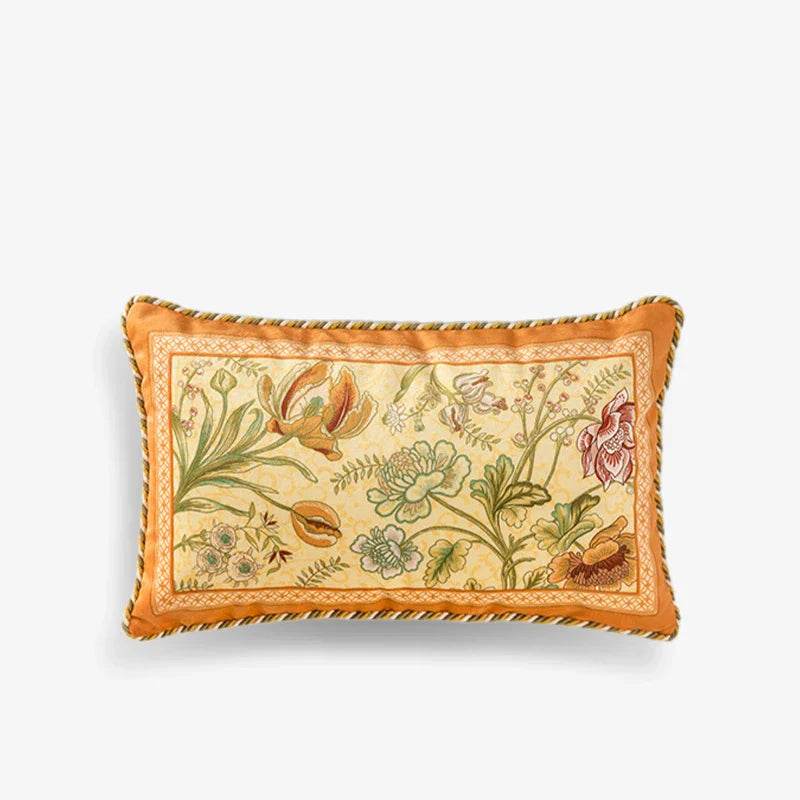 Chinoiserie Original Flowers and Birds Throw Pillow - SinoCultural -- SJZBZ059A01