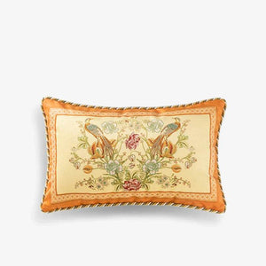 Chinoiserie Original Flowers and Birds Throw Pillow - SinoCultural -- SJZBZ059A01