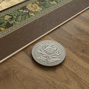 Chinoiserie Retro Leather Table Mat Waterproof Oil Proof Heat Resistant - SinoCultural -- TM056A6060