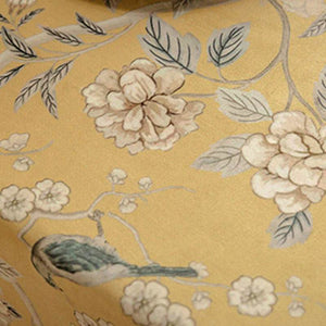 Chinoiserie Traditional Golden Autumn Yellow Tablecloth - SinoCultural -- TC002Y85