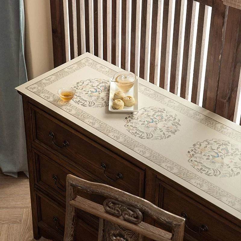 Chinoiserie Vintage Elegant Waterproof TV Table Mat - SinoCultural -- TM038A3090