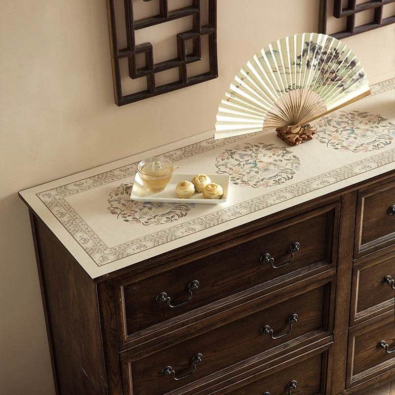 Chinoiserie Vintage Elegant Waterproof TV Table Mat - SinoCultural -- TM038A3090