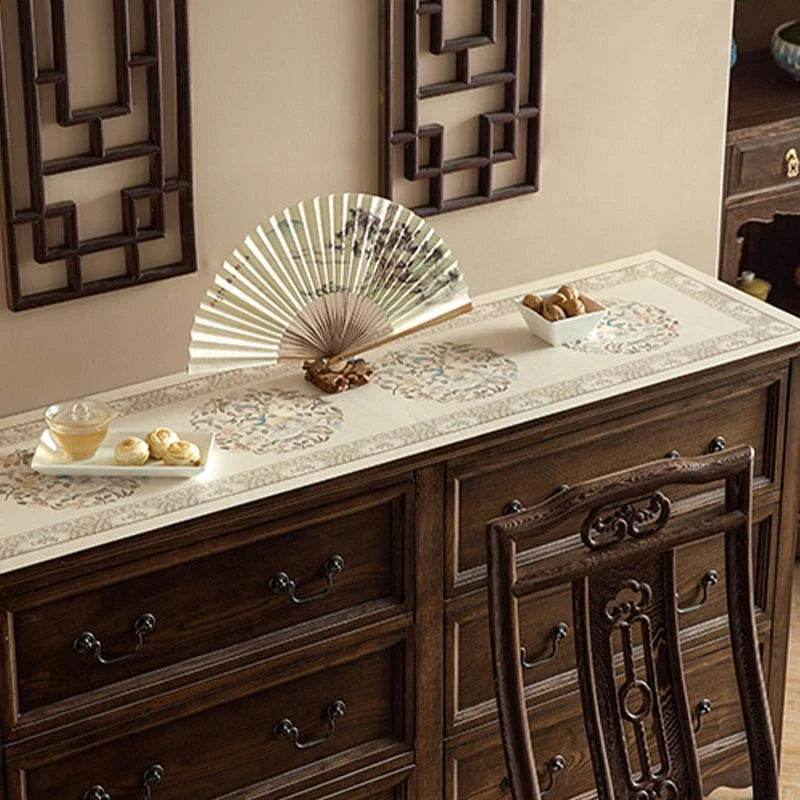 Chinoiserie Vintage Elegant Waterproof TV Table Mat - SinoCultural -- TM038A3090