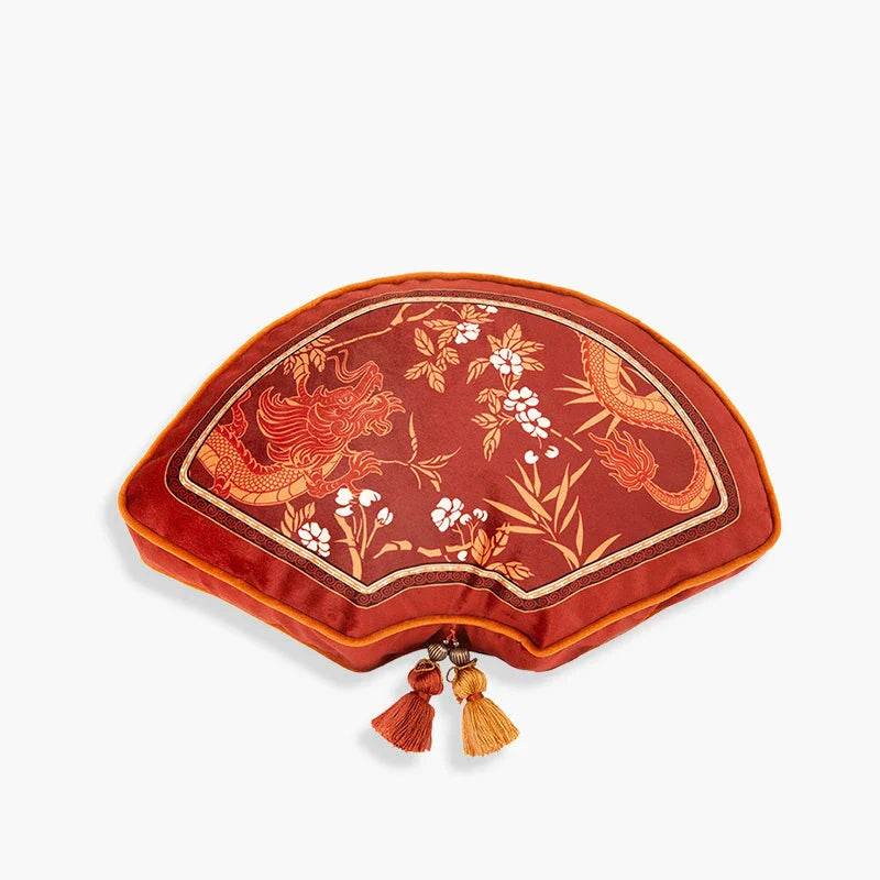 Chinoiserie Wedding Long Throw Pillow Joyful Red Celebration - SinoCultural -- SJZBZ017RD01