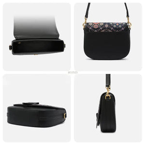 Song Brocade Silk Messenger Bag – Baoxiang Leather Crossbody - SinoCultural -- FJ220678-2