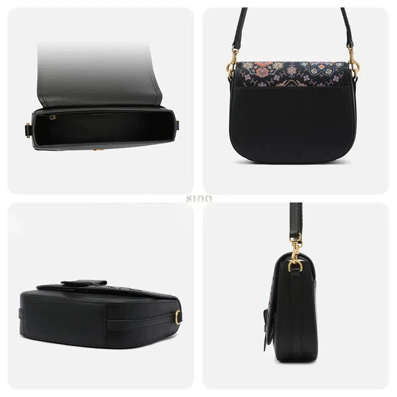Song Brocade Silk Messenger Bag – Baoxiang Leather Crossbody - SinoCultural -- FJ220678-2