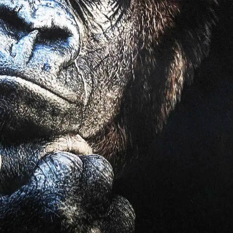 Contemplative Gorilla - SinoCultural -- W0150