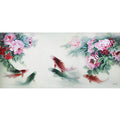 Fish Playing in Bloom - SinoCultural -- W0154