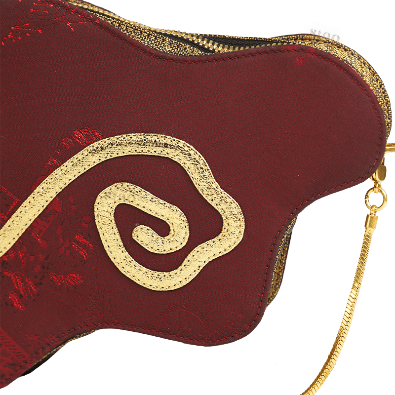 Ultra-Light Cloud Shape Handbag in Recycled Fabric with Hualuo Silk 145g - SinoCultural -- GD1203