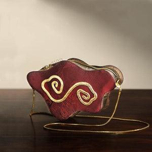 Ultra-Light Cloud Shape Handbag in Recycled Fabric with Hualuo Silk 145g - SinoCultural -- GD1203