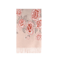 Embroidery 100% Pure Cashmere Scarf Pink Lotus 200x60 cm - SinoCultural -- HYFSJ038A04