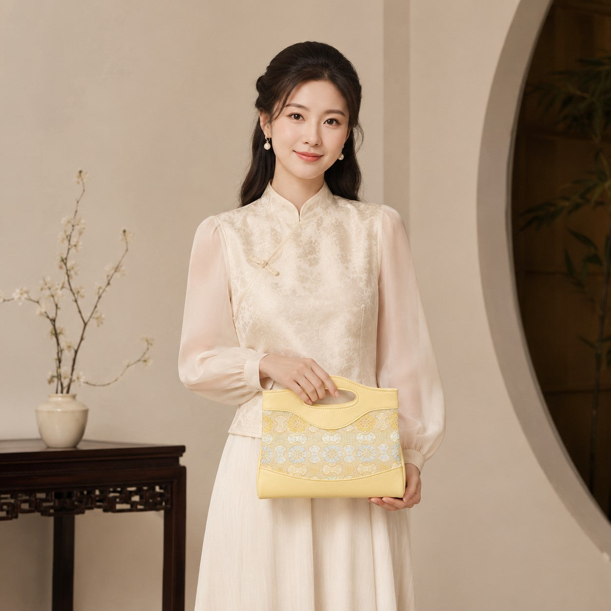 Heritage Song Brocade New Chinese Style Nano Bag-Ruyi Dingsheng-brocademodern