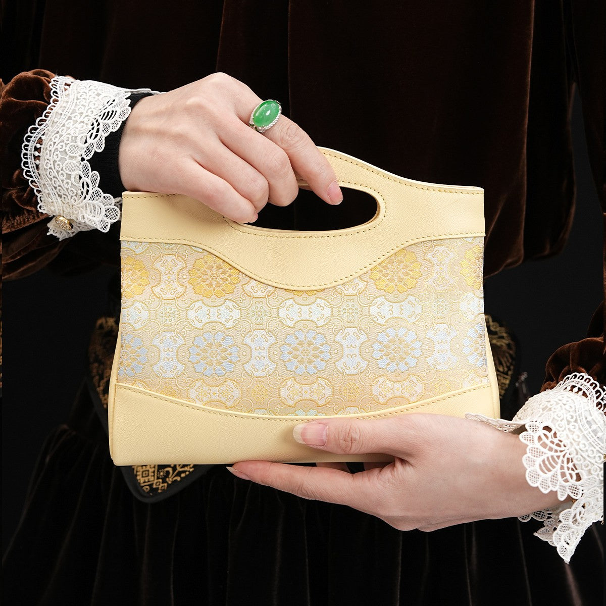 Heritage Song Brocade New Chinese Style Nano Bag-Ruyi Dingsheng-brocademodern