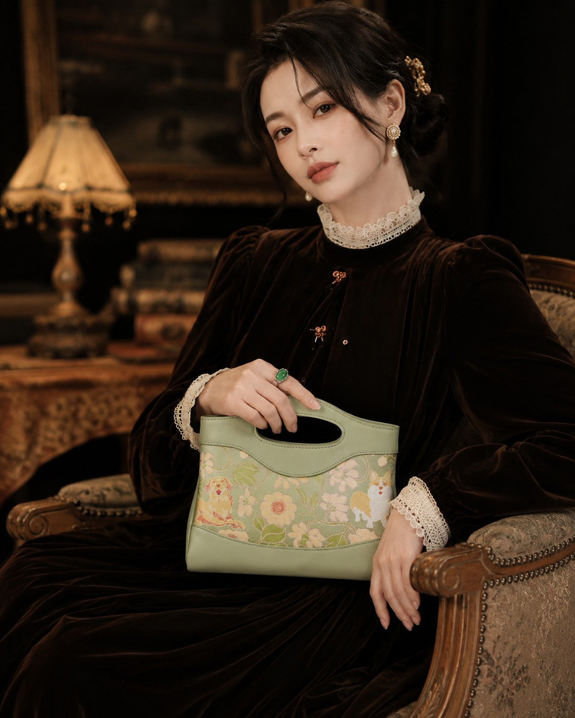 Heritage Song Brocade New Chinese Style Nano Bag-Spring Day Warm Sun-brocademodern