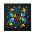 16 Momme Silk Luxury Square Silk Scarf Floral and Avian Design 87x87cm - SinoCultural -- LS041