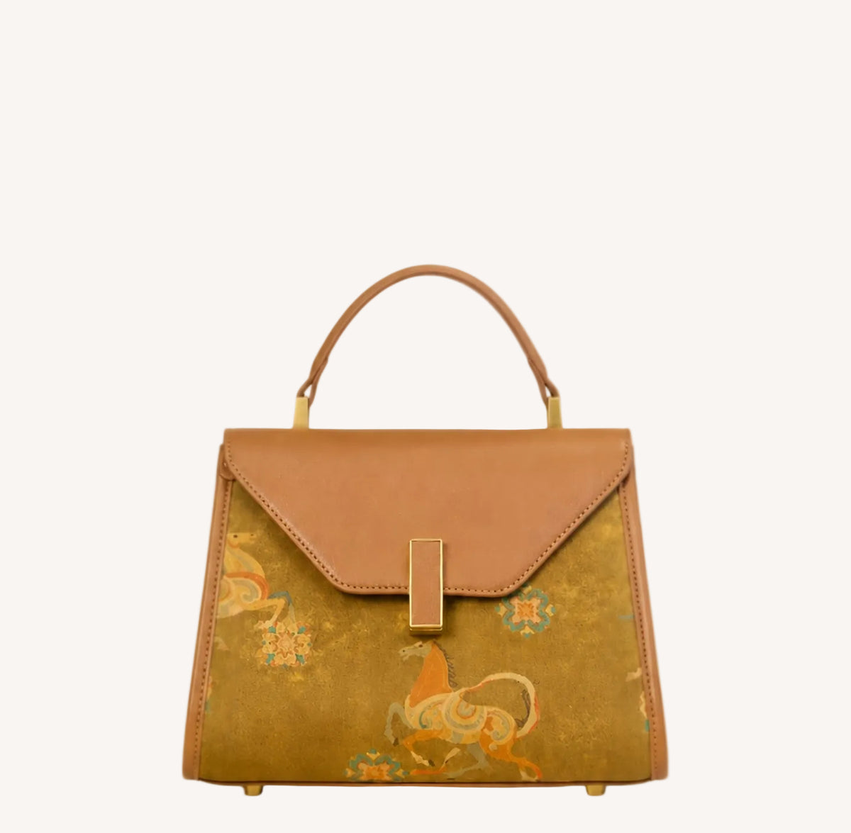 Heritage Xiangyunsha New Chinese Style Kelly Bag – Lucky Horse Brings Blessings-brocademodern