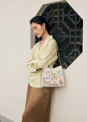 Heritage Geometric Embroidery Shoulder Bag – Elegant Chinese Style Handbag-brocademodern