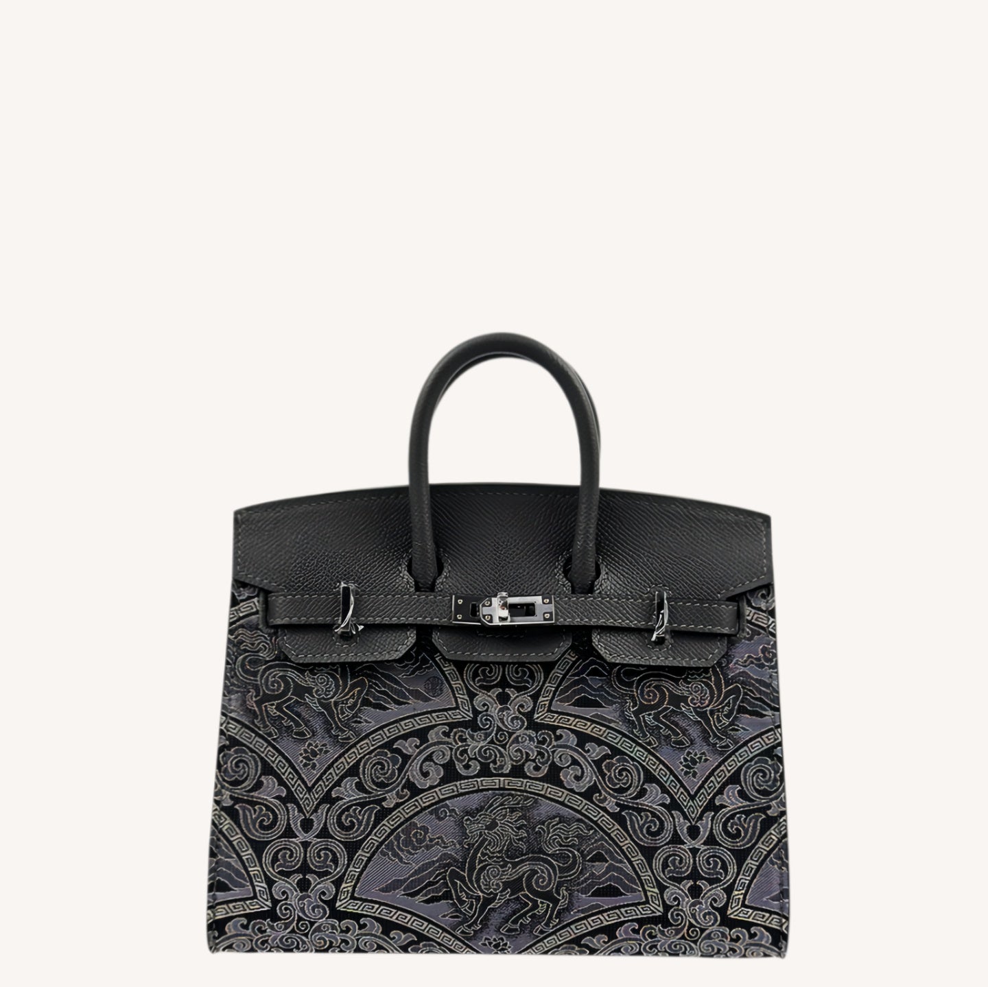 Song Brocade Top-Handle Bag—Auspicious Kylin&Dream Chaser Horse