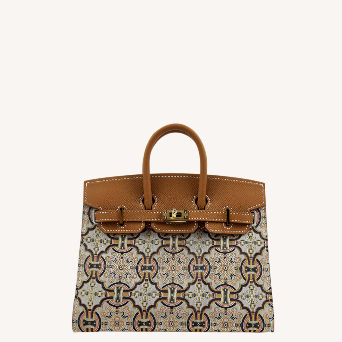 New Chinese Style Song Brocade Top-Handle Bag – Dark Heritage Tone & Golden Pheasant Motif -brocademodern