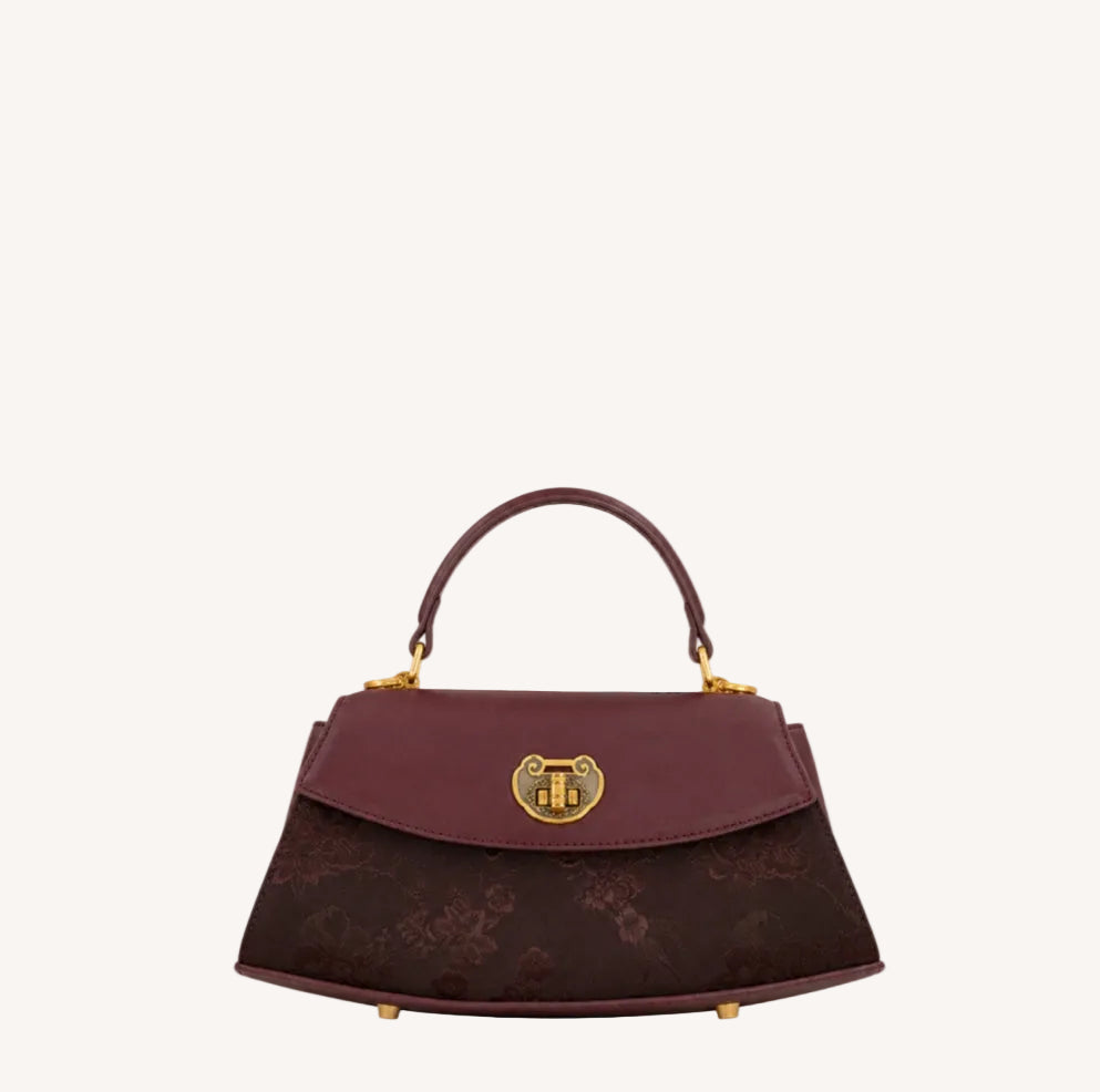 Heritage Xiangyunsha Handbag – Royal Purple Peony（2026）-brocademodern