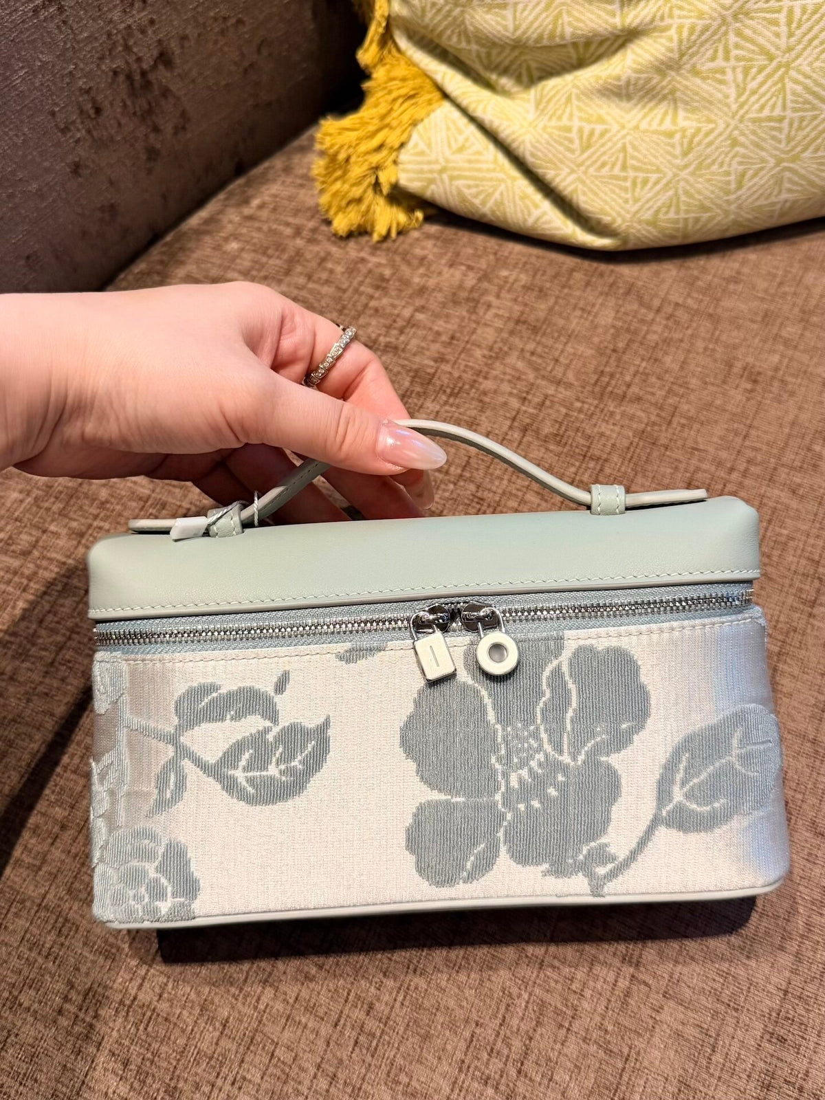 Luxury New Chinese Style Song Brocade & Zhang Rong  L19 Heritage Silk Box Handbag