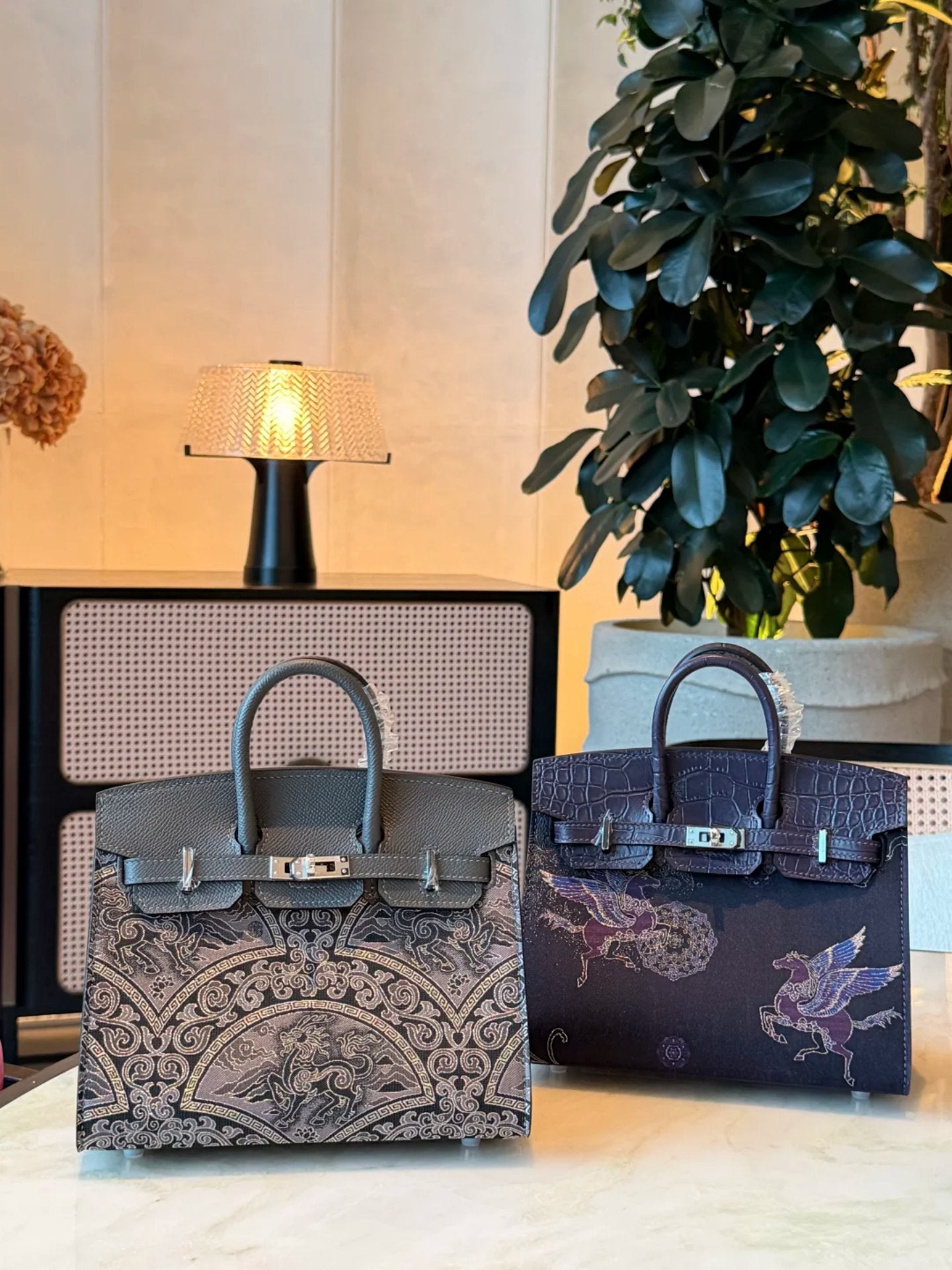 Song Brocade Top-Handle Bag—Auspicious Kylin&Dream Chaser Horse