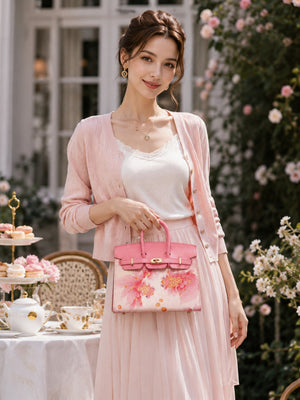 Chinoiserie Luxury Song Brocade Top-Handle Bag — 12 Chinese Zodiac Motifs & Prosperity Fortune Pattern-brocademodern