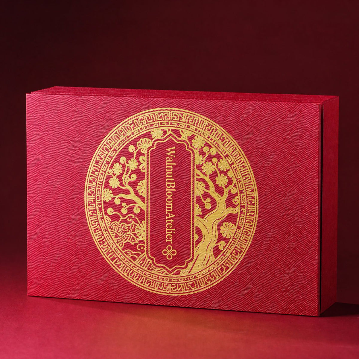Golden Nanmu Leaf-Shaped Wooden Hair Comb – Handcrafted Chinese Gift