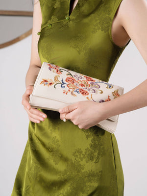 Luxury Embroidered  New Chinese Style Evening Bag – Phoenix Flower