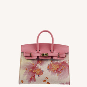 Chinoiserie Luxury Song Brocade Top-Handle Bag — 12 Chinese Zodiac Motifs & Prosperity Fortune Pattern-brocademodern