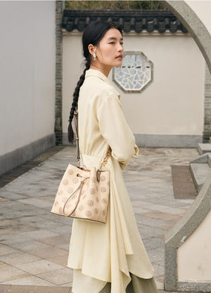 Chinoiserie Luxury Baoxiang Rosette Embroidered Bucket Bag – Vintage Shoulder & Handbag-brocademodern