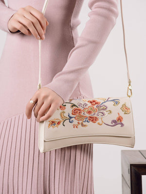 Luxury Embroidered  New Chinese Style Evening Bag – Phoenix Flower