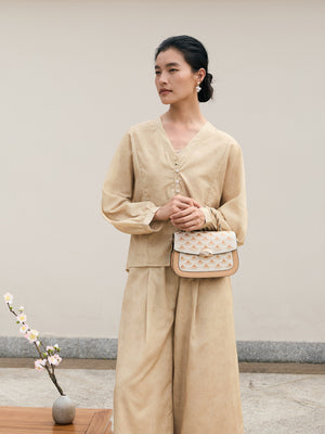 Jade Dragon Scale Glow Handbag-Modern Chinese Embroidered Top Handle Bag-brocademodern
