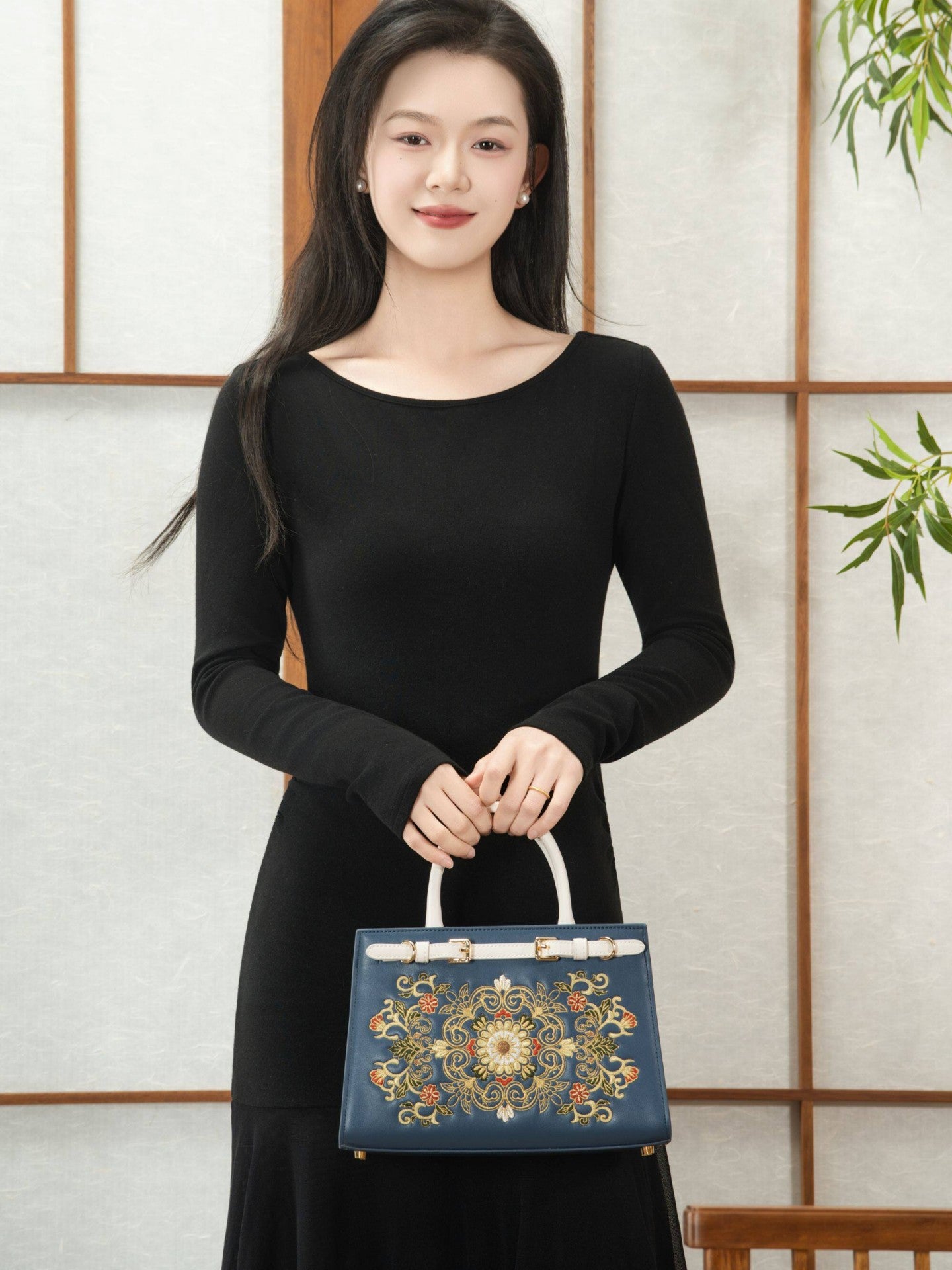 Baoxiang Flower Embroidered Tote Bag | New Chinese Style Women’s Bag-brocademodern