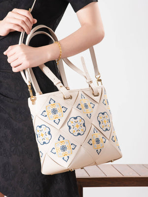 Embroidered Tote Bag with Inner Pouch | New Chinese Style Women’s Bag | Brocade Modern