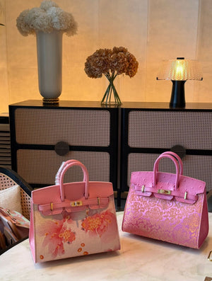 Chinoiserie Luxury Song Brocade Top-Handle Bag — 12 Chinese Zodiac Motifs & Prosperity Fortune Pattern-brocademodern