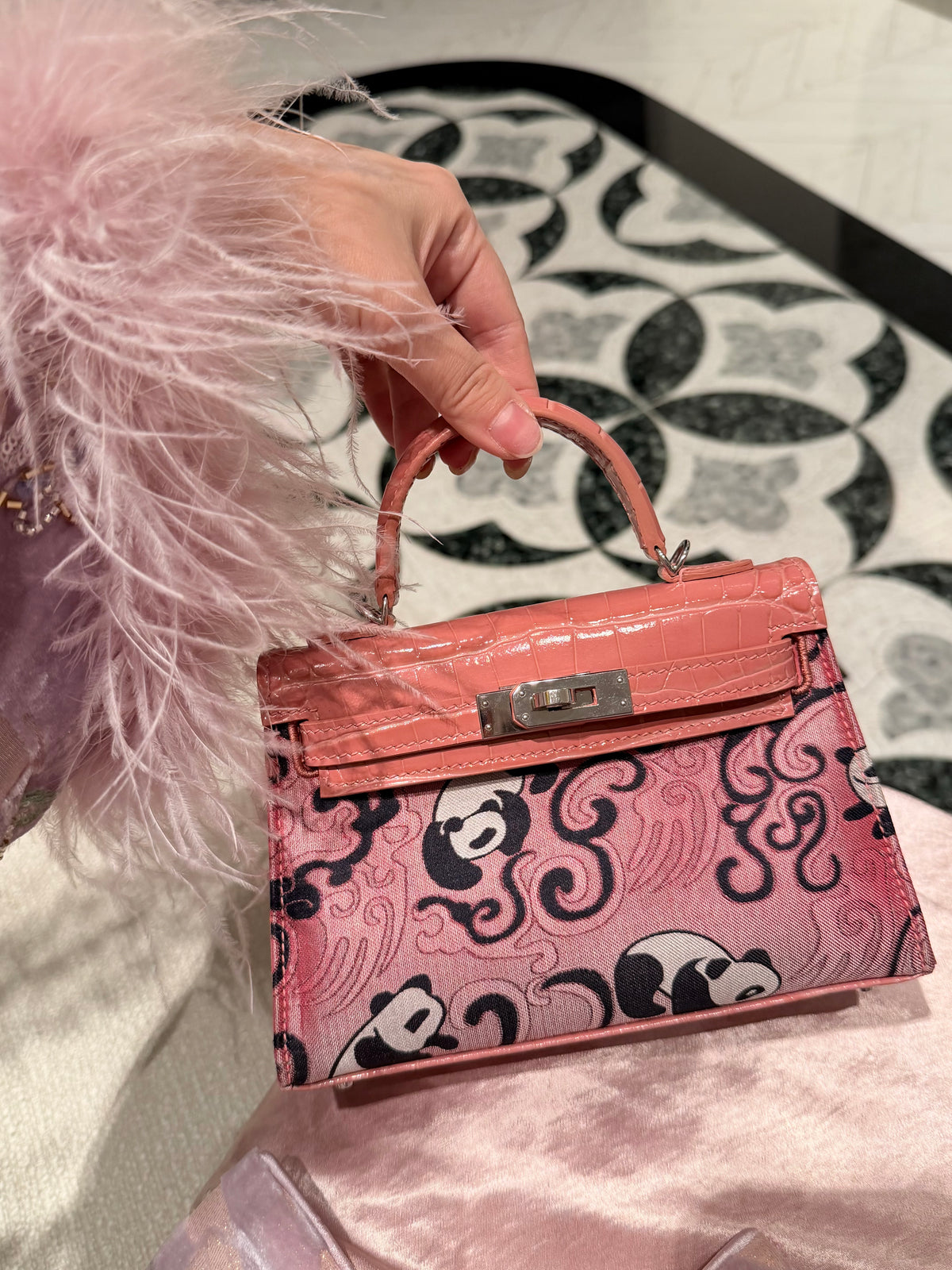 Luxury New Chinese Style Song & Shu Brocade Mini Top Handle Bag-BrocadeModern