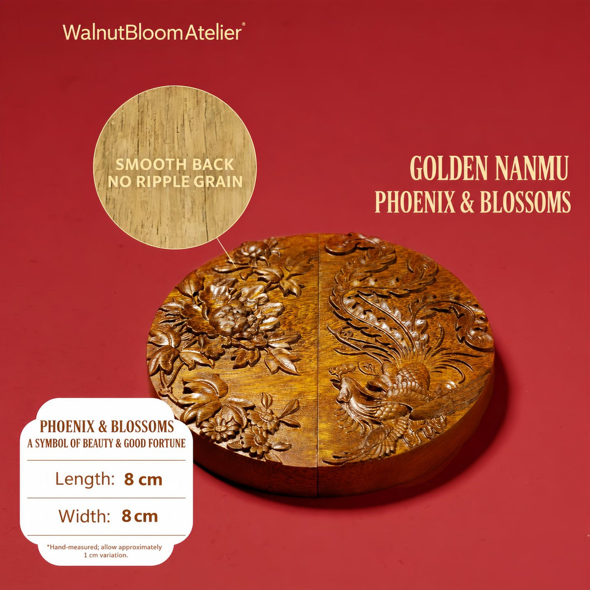 Portable Golden Nanmu Folding Pocket Comb – Handcrafted Chinese Gift